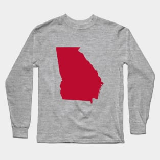 Bulldog Red Georgia Long Sleeve T-Shirt